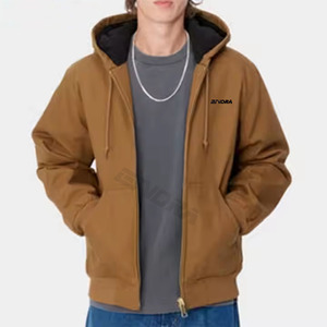 แจ็กเก็ตผ้าแคนวาสสำหรับผู้ชายและผู้หญิงเสื้อทำงานผ้าฝ้าย100% ออกแบบได้ตามที่ต้องการสำหรับทุกเพศฤดูหนาว - Product Image 1