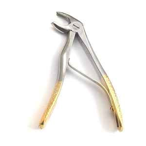 Fórceps de extracción dental de acero inoxidable de alta calidad Instrumentos quirúrgicos dentales chapados en oro de HEXA CARE - Product Image 5
