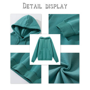 เสื้อฮู้ดสวมหัวผ้าฝ้าย100% ใส่ได้ทั้งชายและหญิงเสื้อมีโลโก้แบบโอเวอร์ไซส์ไซส์ไซส์ไซส์ XL - Product Image 2