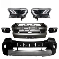 Upgrade Bodykit Bumper Ranger T6 2012-2015 ke Ranger T8 2019 Facelift Termasuk Kap Mesin, Fender, Lampu Depan, dan Flare