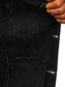 Chaqueta Vaquera Retro de Invierno para Hombre con Capucha, Impermeable, Estilo Hip Hop, Ropa Casual de Calle con Decoración de Piel, con Servicio OEM - Product Image 6