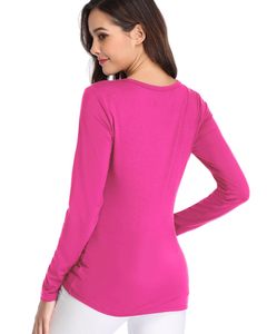 New Trend Underscrub Stretch Plain Medical <b>Undershirt</b> Comfort Elastic Loose Crop Tops Polyester/Cotton Unisex Needle Detection - Product Image 2