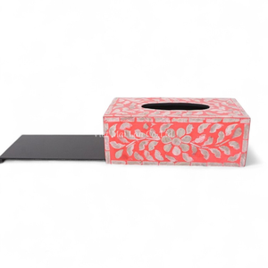 Caja de Pañuelos de Nácar, Soporte Decorativo con Incrustaciones de Concha Hecho a Mano para Decoración del Hogar de Primera Calidad - Product Image 3
