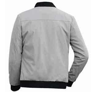 Chaqueta Bomber de Piloto Vintage Personalizable, Impermeable, Cortavientos, 100% Poliéster, Talla Grande para Hombre, Cuello Alto, Logotipo Frontal - Product Image 4