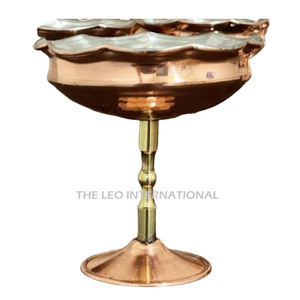 Soporte de aluminio con diseño de Palma, cuenco redondo de madera ecológico sin Metal para servir, hecho a mano, perfecto para restaurante de Hotel en casa - Product Image 2