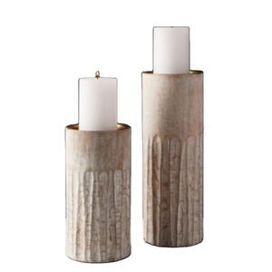 Portavelas de madera con forma personalizada, diseño elegante, portavelas de madera decorativo para el hogar al precio más barato - Product Image 1