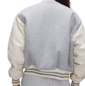 Fabricación 100% de alta calidad de color personalizado para mujer chaqueta universitaria transpirable chaqueta universitaria hecha a medida para mujer - Product Image 3