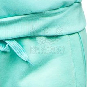 Stretchable Winter Solid <b>Polyester</b> <b>Tracksuit</b> for Women High Performance Activewear 2-Piece Long Set for Outdoor Activities - Product Image 5