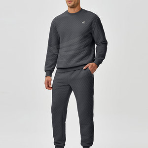 Survêtement pour homme grande taille personnalisable, 100% coton, respirant, de haute qualité, vêtements d'hiver, logo personnalisé, fermeture à cordon, côté - Product Image 1