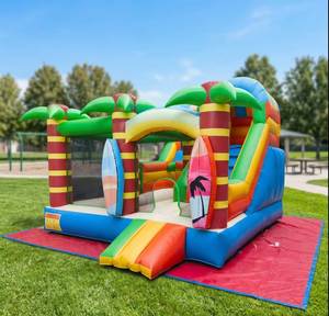 Grande structure gonflable pour enfants avec matériau en PVC et souffleur pour une utilisation en école et en centre commercial, intérieur/extérieur - Product Image 1