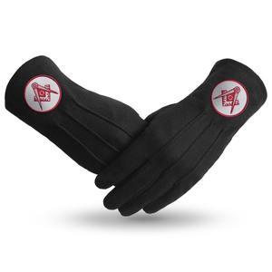 Fabricants de gants en coton blanc à la mode Logo brodé maçonnique applicable à la saison d'été et d'hiver fourni au Pakistan - Product Image 3