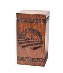 Urnas de cremación de madera modernas de Venta caliente, urnas decorativas para entierro funerario hechas a mano para hombre y mujer a bajo precio - Product Image 2