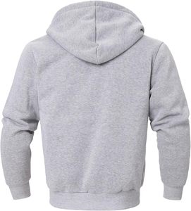 เสื้อมีฮู้ดโอเวอร์ไซส์ผ้าฝ้าย100% สีพื้น - Product Image 3