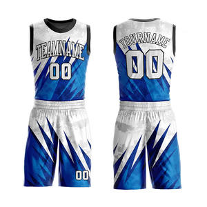 Tenue de sport d'entraînement de basketball pour hommes, ensemble respirant, logo personnalisé, uniformes de basketball réversibles fabriqués au Pakistan avec OEM - Product Image 5