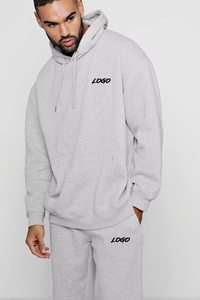 ชุดสเวตเตอร์2ชิ้นน้ำหนักเบาใช้ได้ทุกเพศชุดวิ่งจ๊อกกิ้งคอกลมสำหรับฤดูใบไม้ร่วงโลโก้ออกแบบได้ตามต้องการ - Product Image 4