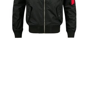 Abrigo deportivo de seda cálido informal de invierno para hombre, chaqueta Bomber de satén MA1 con cuello redondo para senderismo al aire libre, béisbol, para Estilo de vida activo - Product Image 6
