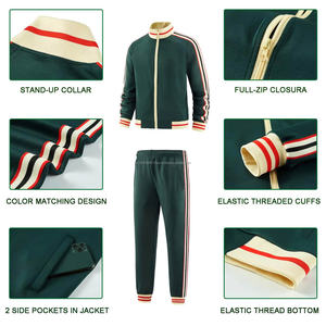 Oferta Caliente: Conjuntos de Chándal Personalizados para Hombre, de Manga Larga, con Cremallera Completa, Chaquetas y Pantalones Deportivos de 2 Piezas, Trajes con Capucha - Product Image 3