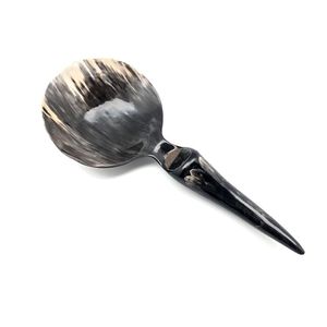 Cuchara de cuerno de búfalo de alta calidad personalizada hecha a mano en estilo animal y náutico Color de cuerno natural pulido artesanías naturales - Product Image 2