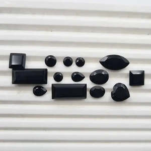 Lote de 58 Piedras Preciosas Sueltas de Ónix Negro Natural, Corte Mixto, Calidad Certificada AAA+, 5-18 MM, 100 CT, Gem204 - Product Image 3