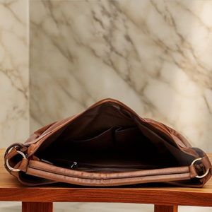 Bolso Hobo de cuero genuino hecho a mano indio para mujer, bolso para oficina y uso diario - Product Image 4