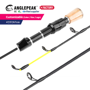<span class=keywords><strong>Canne</strong></span> à pêche sur glace d'eau douce, directement de l'usine, 47cm 57cm 67cm, 2 sections, en fibre de verre, pointes souples, pour la pêche au Bluegill et au Crappie - Product Image 3