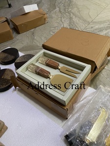 Outil de coupe de fromage de style tendance et couteau à beurre ensemble de couverts à manche en résine en acier inoxydable pour la cuisine à domicile au meilleur prix - Product Image 6