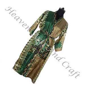 KL002ชุดกิโมโนผ้าไหมยาวสไตล์วินเทจชุดยาวเต็มตัว, ชุดลำลองคอลเลกชั่นฤดูร้อน - Product Image 2