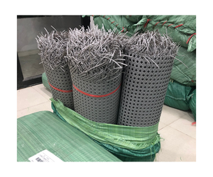 Cinta de caña de ratán de malla abierta, rollo de ratán de plástico, cinta natural para decoración de muebles, cinta de ratán de plástico de color natural - Product Image 1