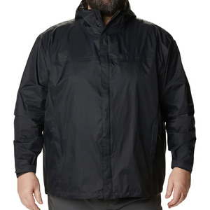 Chaqueta de lluvia impermeable superventas de color negro, ropa de trabajo para chaqueta de senderismo al aire libre, chaqueta de lluvia ligera y empacable - Product Image 6
