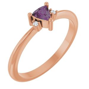 Anillo Stuller de Oro Amarillo de 14K con Diamantes de Corte Marquesa, Ovalado y Pera, Claridad SI, para Compromiso o Promesa, Modelo 72435:280P - Product Image 1