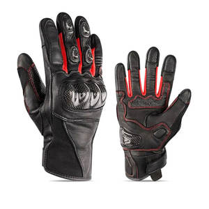 Meilleur prix Gants de moto en cuir de haute qualité pour hommes Imperméables compatibles avec les écrans tactiles Vente chaude Équipement sportif pour adultes - Product Image 1
