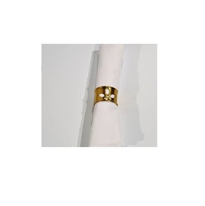 Anillo de servilleta de latón para mesa de comedor, decoración de boda, servilletero de malla de latón, fabricación de India - Product Image 2