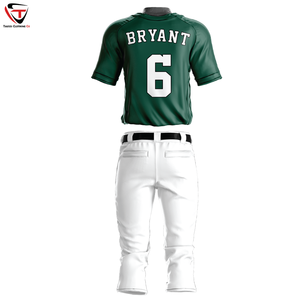 Conjunto de uniforme de equipo de béisbol y softbol Unisex de alta calidad Transpirable Nuevo diseño Impresión por sublimación Jersey en blanco Precio barato - Product Image 5