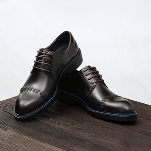 Chaussures de travail en cuir de vache avec doublure anti-odeur et talon antidérapant, chaussures décontractées pour hommes, chaussures de tous les jours - Product Image 3