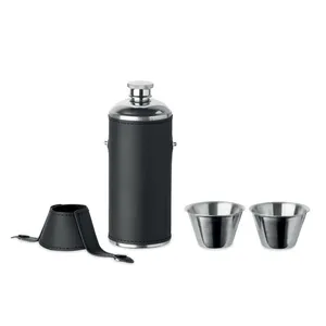 Personalized Cocoon Flask with Shot <b>Glasses</b> Promotional Drinkware Gadgets - Product Image 5