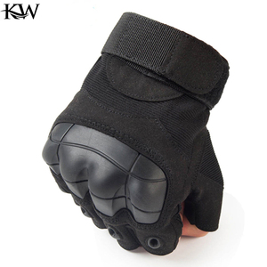 Gants unisexes XXS XXL sans doigts/demi-doigts pour le sport, le cyclisme, la chasse, le paintball, l'entraînement tactique, protection en cuir synthétique - Product Image 2