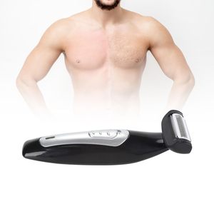 Recortadora de vello púbico eléctrica ergonómica para hombres, diseño húmedo/seco con mango desmontable y carga, impermeable IPX7 - Product Image 4