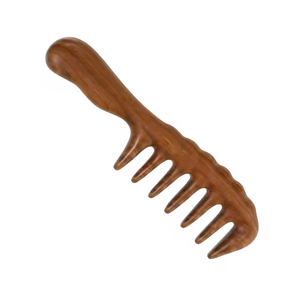 Peine de pelo de barba de diseño elegante hecho a mano peine de pelo de madera de diente fino de madera natural disponible a los mejores precios en 2025 - Product Image 3