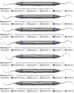 Instrumentos quirúrgicos dentales manuales más vendidos de Gracey, curetas dentales de cuchillas largas, escaladores quirúrgicos calientes, instrumentos de fuente de alimentación - Product Image 2