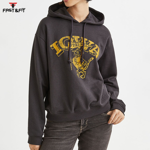 Sudaderas con capucha personalizadas, transpirables, de punto, estampadas, estilo casual, con hombros caídos y diseño transpirable. - Product Image 2