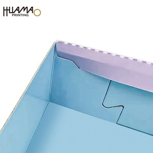 กล่องรองเท้าแบบพับได้ Huamao พร้อมหูหิ้วริบบิ้น ออกแบบตามสั่ง ปั๊มโลโก้ด้วยความร้อน สำหรับบรรจุภัณฑ์รองเท้าและเสื้อผ้า - Product Image 5