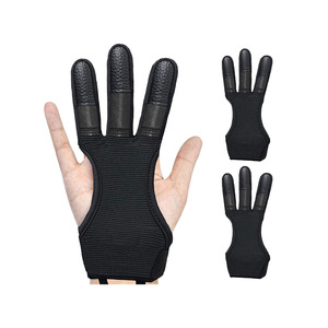 Three-Finger Anti-Slip <b>Gloves</b> Lightweight Breathable Outdoor Gear for Bow <b>Archery</b> Camping Fishing and General Sports Protection - Product Image 1