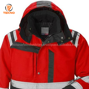 Chaquetas reflectantes de seguridad para trabajo de alta calidad para hombre, chaqueta de trabajo de alta visibilidad para construcción, chaquetas de seguridad para hombre, OEM - Product Image 4