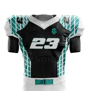 Conjuntos de uniformes de talla grande de fútbol americano con logotipo personalizado de alta calidad, tela transpirable cómoda para jugadores de todos los tamaños - Product Image 3