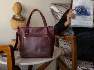 Sac fourre-tout en cuir véritable de luxe personnalisé grande capacité sac à main pour femmes sac à bandoulière Use-LTB-0009 quotidien - Product Image 3