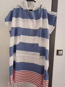 Turkish Cotton Poncho Good Quality <b>Hooded</b> Beach Pool Spa Model Quick Drying Water Absorbent Everyday Plain Colorful Marine - Product Image 4