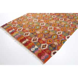 Grand tapis turc vintage 5,4x10,9 pieds, tapis en laine rouge - Product Image 2