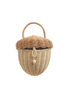 Cesta de ratán en forma de castaño para bebés, cesta de picnic para comida y juguetes para niñas con ASA. Precio al por mayor en Vietnam - Product Image 1