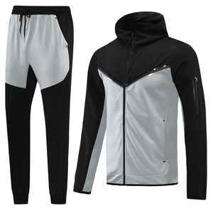 Logo personnalisé de haute qualité jogging haute couture hommes Sport survêtement coupe-vent Streetwear survêtement pantalon de survêtement lourd logo - Product Image 5