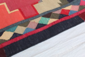 Tapis multicolores Tapis abordables en coton fabriqués à la main d'usine indienne - Product Image 3